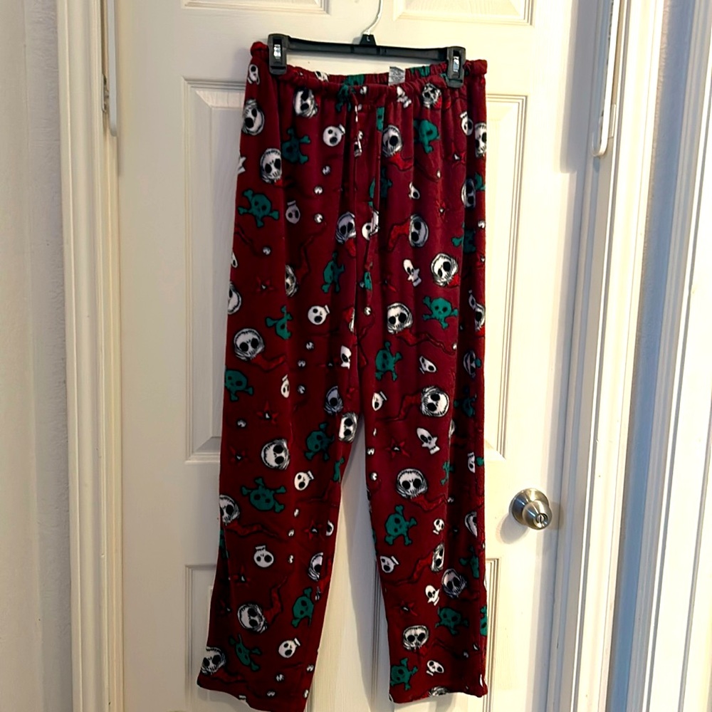 Santa Claus Jack Skellington Disney PJ Lounge Fleece Pants Size XL‎